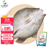 仙泉湖三去尖吻海鲈鱼1斤单条冷冻净膛金目鲈肉厚 海鲜水产生鲜食材