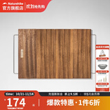 挪客NaturehikePP折叠收纳箱便携大容量户外露营装备收纳袋杂物包 核桃木桌板（80L）