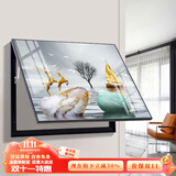 瑞尚（RUISHANG） 现代简约电表箱装饰画配电箱遮挡画餐厅挂画电闸箱多媒体画壁画 石来运转C 60*40可覆盖（横50竖30）晶瓷面