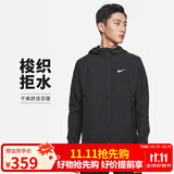 耐克NIKE男子 春秋款 轻盈梭织夹克 运动休闲 DD4747-010黑S