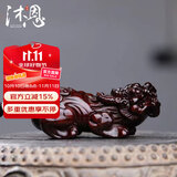 沐恩印度小叶紫檀手把件小摆件高油密老料 长款貔貅67*28*26mm