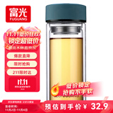 富光 男女士双层玻璃杯 高硼硅泡茶杯 茶水分离水杯带茶隔杯子500ml