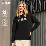 FILA 斐乐官方情侣款套头卫衣秋季休闲宽松针织长袖上衣