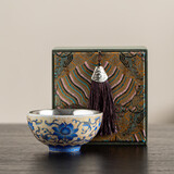 八千行鎏银主人杯高档个人专用喝茶杯陶瓷功夫茶具节日礼物伴手礼送朋友