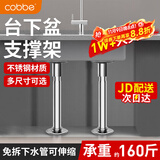 卡贝台下盆支撑架杆厨房水槽托架固托手洗脸盆面盆不锈钢挂衣杆一根