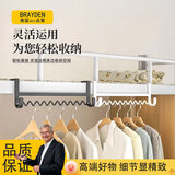 北沐晨日本学生宿舍床边挂衣钩挂衣免打孔寝室上铺床边挂衣架收纳挂钩 白色款挂衣架【40cm】 一个装