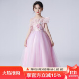 萝卜呗呗（LUOBOBEIBEI）女童礼服连衣裙小女孩公主裙花童婚纱裙主持人钢琴演出服  140