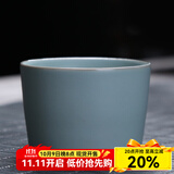 祥业 汝瓷开片可养汝窑茶杯茶具套装功夫品茗杯普洱品杯汝瓷主人单杯 平和杯