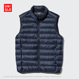 优衣库男装高级轻型羽绒背心/休闲羽绒马甲472294 69 藏青色 S /165/84A