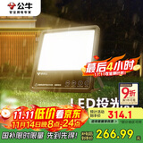 公牛（BULL）LED投光灯路灯庭院灯园林照明露营灯 IP65防水200W-3000K暖白光