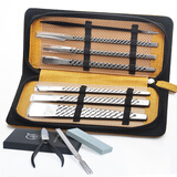 天艺牌扬州三把刀技师版专业修脚刀锁纹锋钢修脚工具甲沟去死皮老茧 锁纹7件套+嵌甲钳指甲锉油石