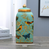 蒂拉美式复古陶瓷收纳罐摆设创意装饰品样板房间欧式做旧储物罐摆件 玛格丽特大号罐