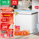 容声（Ronshen）200升小冰柜家用减霜 冷藏冷冻柜两用冰柜母婴母乳小冰箱卧式冷柜一级能效BD/BC-200ZMSMB国家补贴