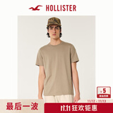 HOLLISTER小海鸥图案24夏情侣基础款短袖T恤男装女装324-4042 棕色 XS (170/84A)