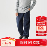 巴拉巴拉童装儿童裤子男童女童加绒长裤冬保暖运动休闲束脚裤208424108217