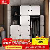 安尔雅简易衣柜非布艺塑料组装简约单人衣柜出租房储物箱双人衣柜衣橱