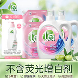 威露士la无患子植萃洗衣液14斤套装（瓶3L+2L+袋1L*2） 除菌除螨