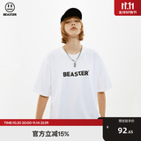 BEASTER短袖T恤男女同款国潮牌基础款纯色休闲圆领上衣易穿搭 白色 M