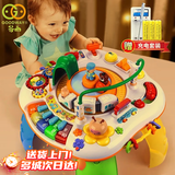 谷雨游戏桌宝宝玩具1-3岁早教机多功能学习桌2岁婴儿玩具宝宝生日礼物 【和谐号火车】早教玩具游戏桌