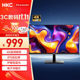 HKC 27英寸 4K高清IPS 10.7亿色电子书护眼低蓝光 三面微边可壁挂专业设计商务办公电脑显示器 S2716U