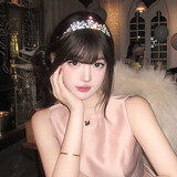 格蒙明星同款水晶公主皇冠头饰生日水钻王冠头箍高级感发箍新娘发饰