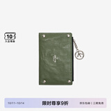 个乐植鞣绵羊皮真皮卡包卡夹钱包轻奢男女款情侣礼物 罗勒绿 均码