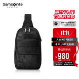 新秀丽（Samsonite）单肩斜挎包休闲包旅行包时尚潮男NV2*09005 黑色 