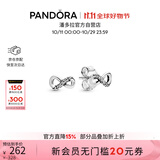 潘多拉（PANDORA）闪亮永恒符号耳钉925银无限符号时尚百搭生日礼物送女友