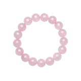 周六福新年礼物  水晶玛瑙玉髓手串男女款绿幽灵超七招财手链 人缘桃花-粉晶 10mm