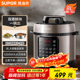 苏泊尔（SUPOR）【国家补贴】电压力锅8L 智能大容量8-10人家用带蒸笼蒸煮炖焖 SY-80YC8001电饭煲高压锅