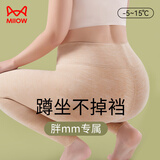 猫人【加肥加大】含山羊绒蚕丝女士保暖裤女高腰大码秋裤打底裤肤2XL