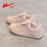 回力厚底小白鞋女2026春季新款休闲鞋女潮韩版学生百搭德训板鞋子 粉色【甜美可爱】 37