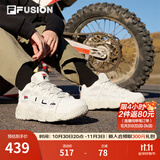 斐乐（FILA）FUSION 斐乐潮牌篮球鞋女鞋低帮篮球文化鞋复古休闲鞋老爹鞋 燕麦色-T12W941206AOM 36.5