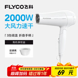 飞科（FLYCO）电吹风机家用发廊大功率2000W速干恒温便携可折叠白色FH6232