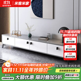 米客米家（MIKEMIJIA）电视柜现代简约小户型客厅落地储物柜轻奢电视机柜子茶几组合家具 店长推荐四柜门+灰色180CM 组装（自行安装）