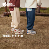 贝肽斯儿童裤子男女童休闲卫裤2025秋冬新款束脚长裤幼儿园加绒裤