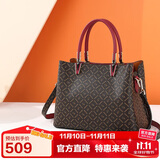 金利来女包手提包女PVC印花手提包托特包 生日礼物送礼