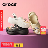 CROCS卡骆驰厚底云朵洞洞鞋|206750 黑色-001 37/38(240mm)