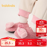 巴拉巴拉地板袜防滑点胶冬季加厚加绒婴幼儿保暖袜子学步不滑208424172204