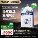 史密斯（A.O.SMITH）佳尼特16升精钢零冷水燃气热水器 国家补贴 不锈钢换热器包8年负压更安全JSQ31-TJ1