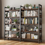 密林书架置物架落地多层收纳架客厅书柜家用货架放书储物 双5层145
