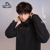 伯希和（Pelliot）【山野经典2.0】冲锋衣三合一秋冬男女户外保暖外套11340105黑XL