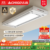 志高（CHIGO） 智能电动晾衣架升降晾衣机阳台智能晾衣机超薄隐形挂衣架晒衣架 白色+照明横杆语音