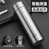 ihold智能保温杯男女学生便携焖泡茶喝水杯子伴手礼物实用定制团购礼盒 316内胆【高档测温+茶水分离】精钢本500ml