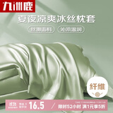 九洲鹿枕套一对枕头套48x74cm枕芯保护套枕头内胆套隔离层 清新绿