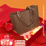 viney牛皮包包女包大容量托特包单肩包手提包生日礼物高级感送女友老婆