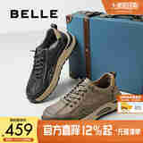 百丽厚底休闲运动男鞋2025秋季新款商场同款户外工装鞋8VN01CM5 黑色 43 (265mm)