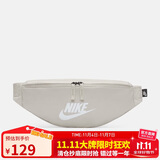 耐克NIKE男女腰包 单肩包斜挎包胸包休闲包DB0490-104 灰白均码