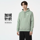 耐克（NIKE）男冬季连帽卫衣 加绒保暖 休闲运动 BV2655-371绿L