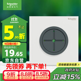 施耐德电气穿线面板 空白面板带出线孔 86型暗装引线面板 境尚系列 纯境白